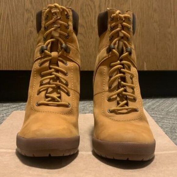 Timberland Lace-Up Wedge Heel Boot - Picture 1 of 5
